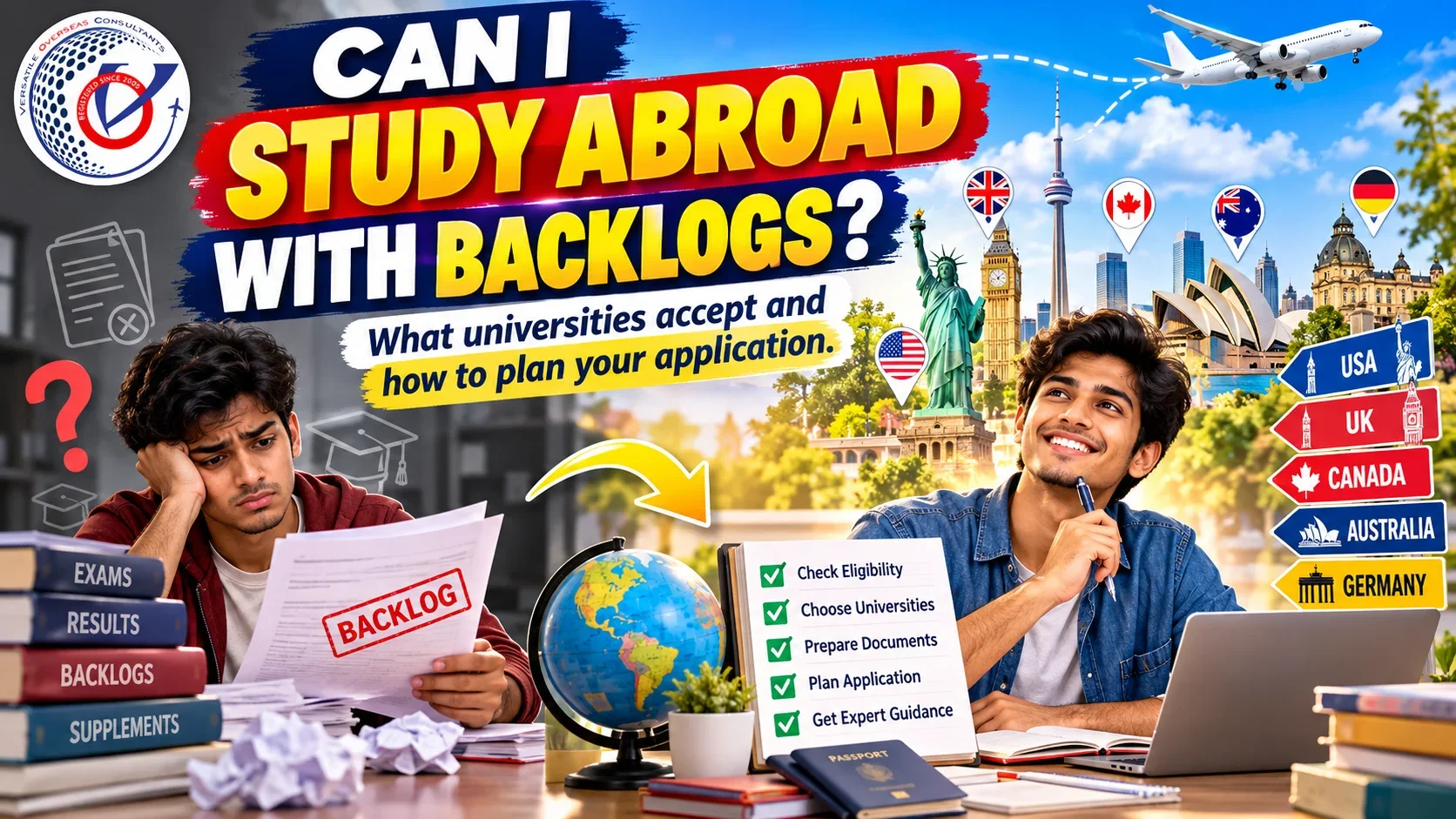 Can I Study Abroad with Backlogs?