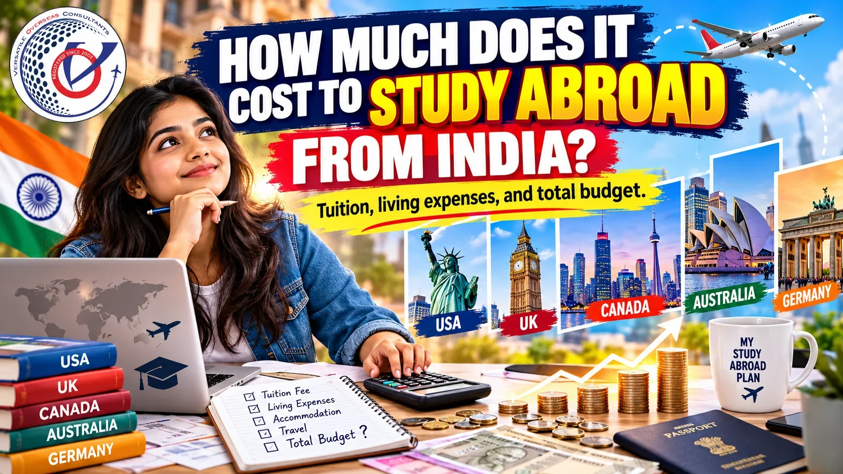 How Much Does It Cost to Study Abroad from India?